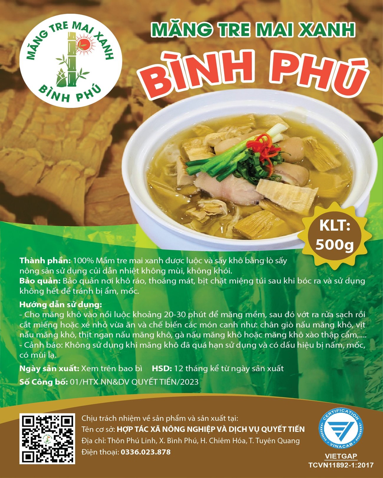 Măng tre mai xanh Bình Phú (OCOP 3 sao)